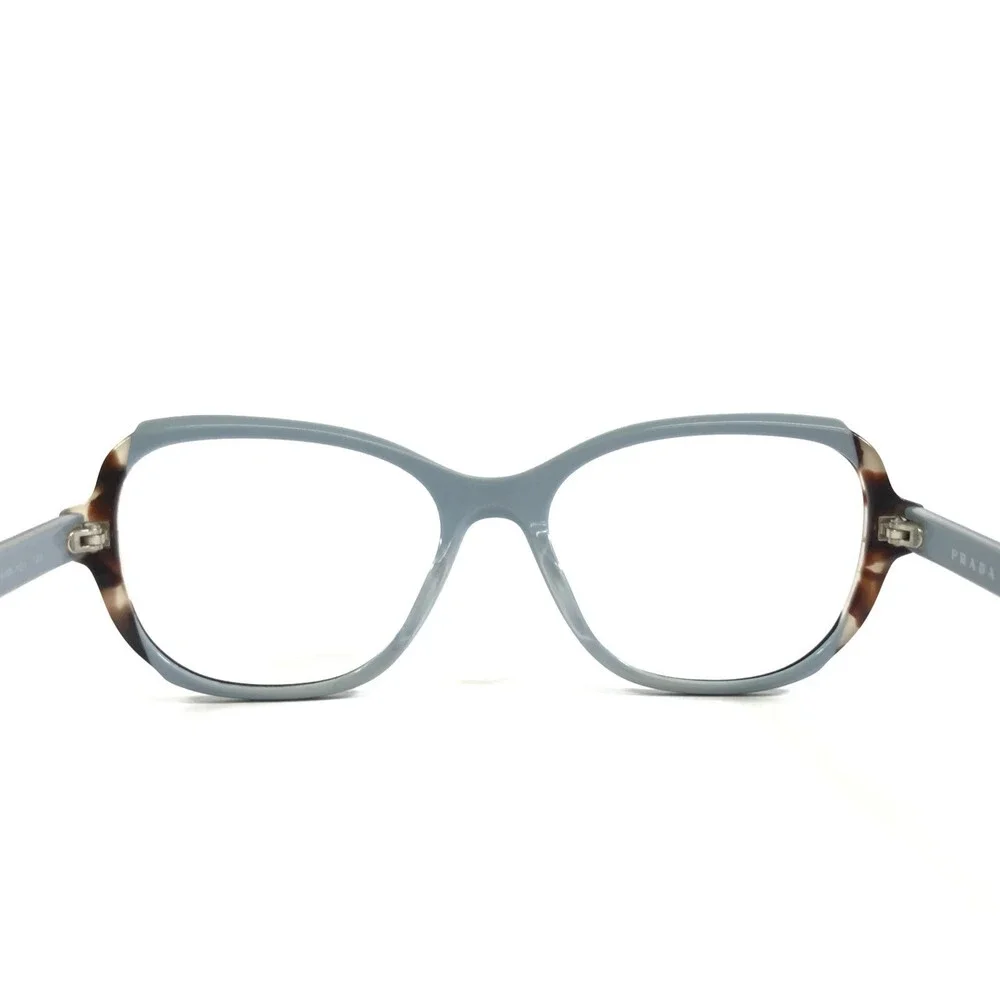 Prada Eyeglasses Frames VPR03V KHR-1O1 Black Blue Tortoise Full Rim 54-17-140